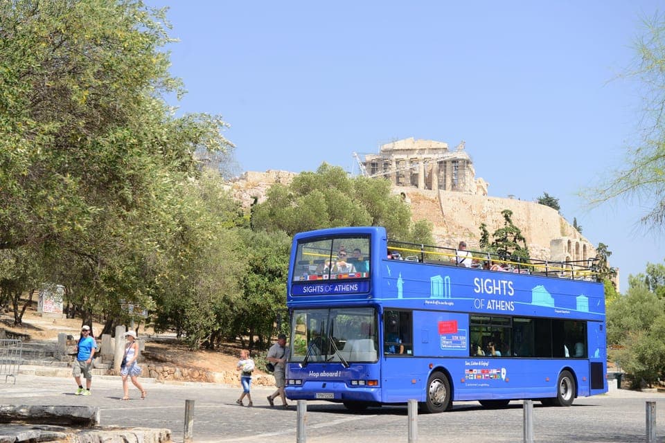 Athens, Piraeus, and Coastline: Blue Hop-On Hop-Off Bus, Athens