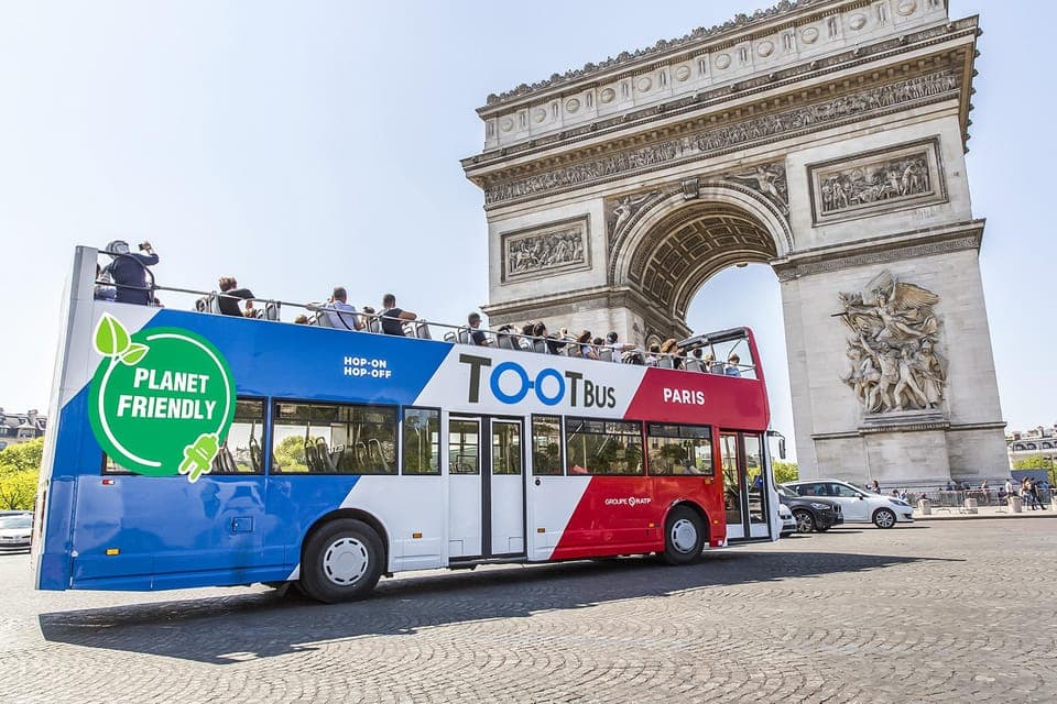 Paris: Tootbus Hop-on Hop-off Tour with Optional Cruise, Paris