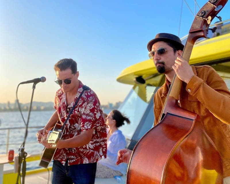 Barcelona: Daytime or Sunset Catamaran Cruise with Music, Barcelona