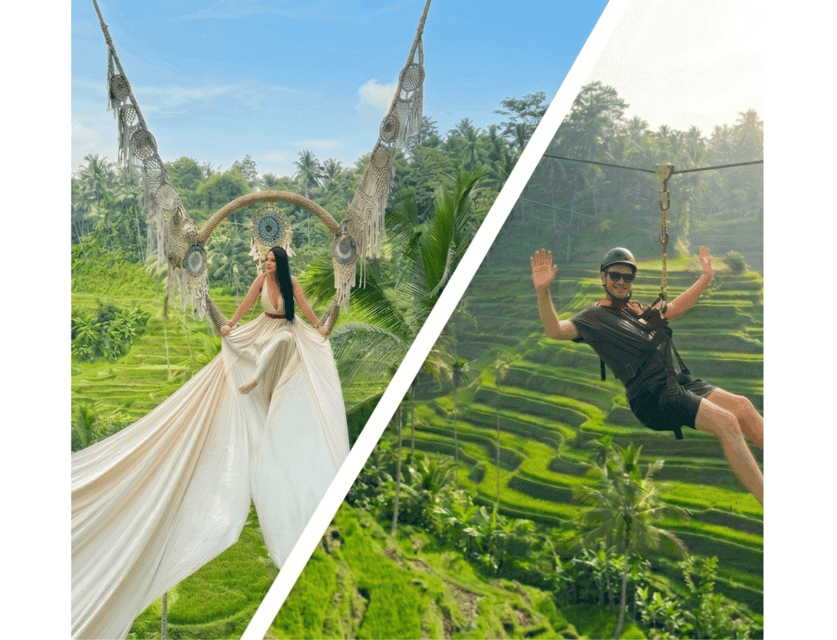 Ubud: Swing, Zipline & SkyBike Rice Terrace Adventure, Bali