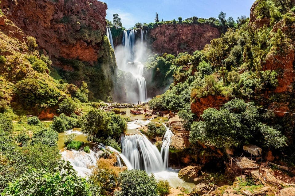 Marrakech: Ouzoud Falls Guided Hike, Boat Ride and Lunch, Marrakech
