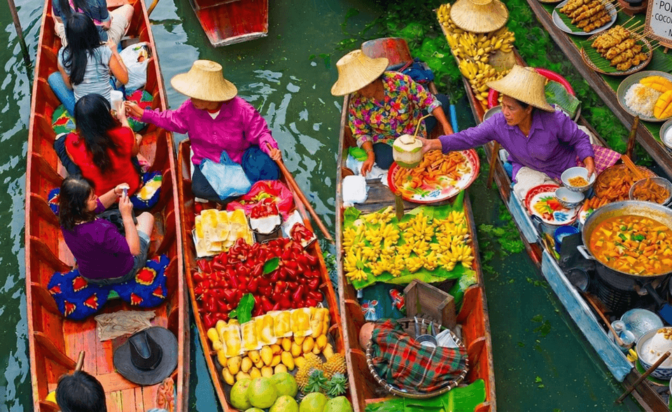 Bangkok: Maeklong Railway Market & Floating Market Boat Tour, Bangkok