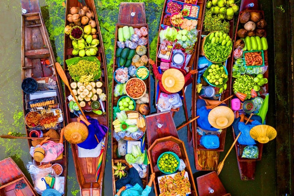 Bangkok: Floating Market and Train Market Experience, Bangkok