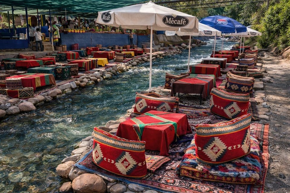 Ourika Waterfalls, Atlas Mountains, Guide & River Lunch, Marrakech