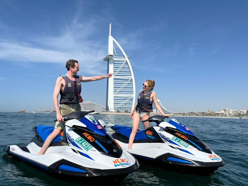 Dubai: Jetski to Burj Arab-Atlantis w Pic, Video & Icecream, Dubai