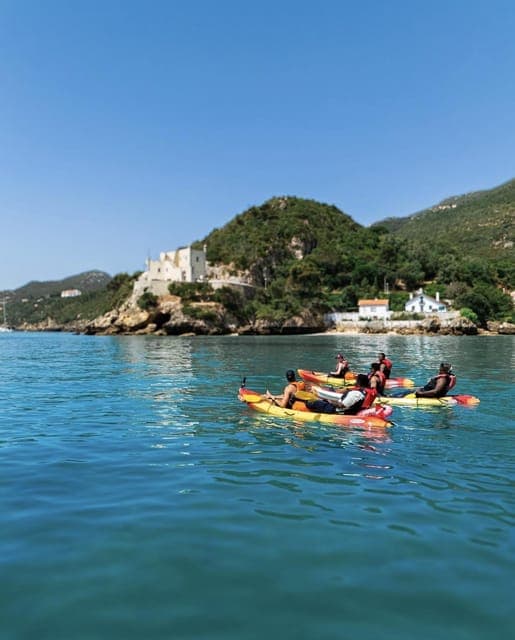 Lisbon: Arrábida Kayak & Wild Beach Snorkeling/Pickup Option, Lisbon