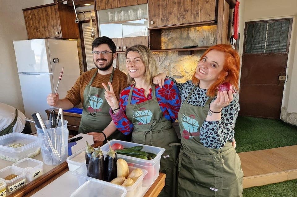 Cooking Class & Meal at a Roof Garden in Athens, Athens